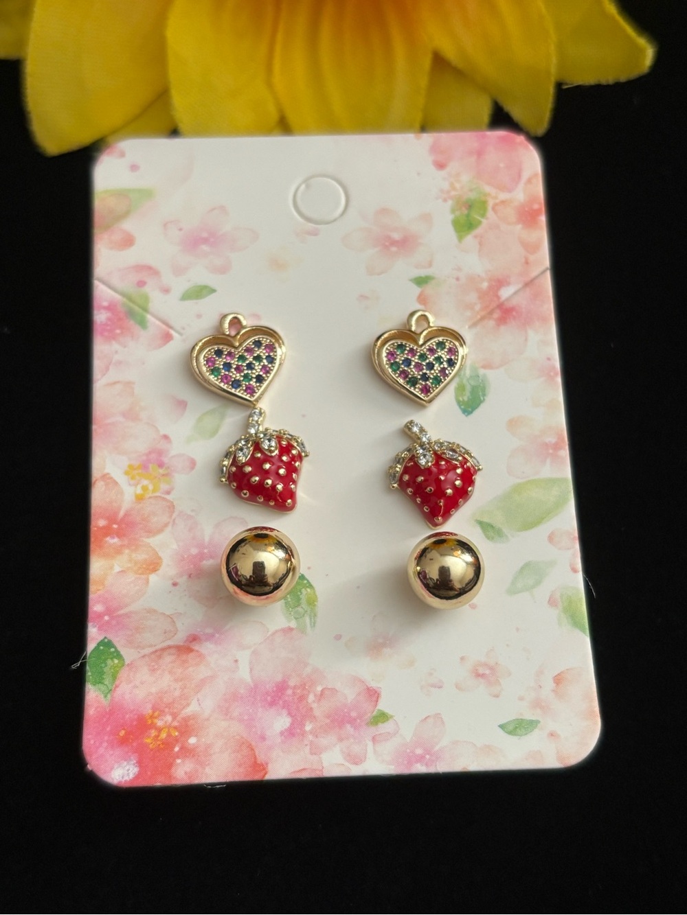 Gold Plated Stud earrings